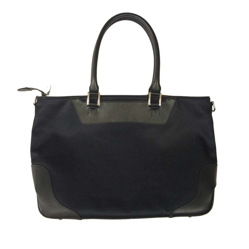 PELLE MORBIDA ペッレモルビダ CAPITACNC CA101 Capitano キャピターノ CA101 横型 トートバッグ ネイビー系【中古】