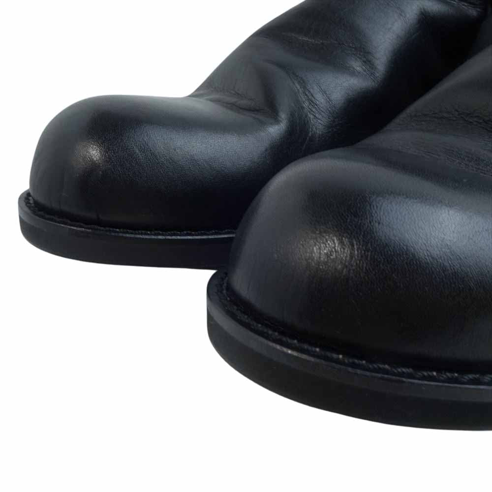 ヴァリジスタ BACK ZIP BOOTS バックジップ レザー ドレープ ブーツ ブラック系 43【新古品】【未使用】【中古】