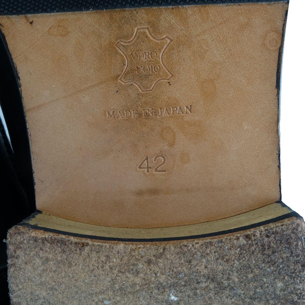 PADRONE パドローネ PU7885-1101-11C BACK ZIP BOOTS バックジップ ブーツ  ブラック系【中古】