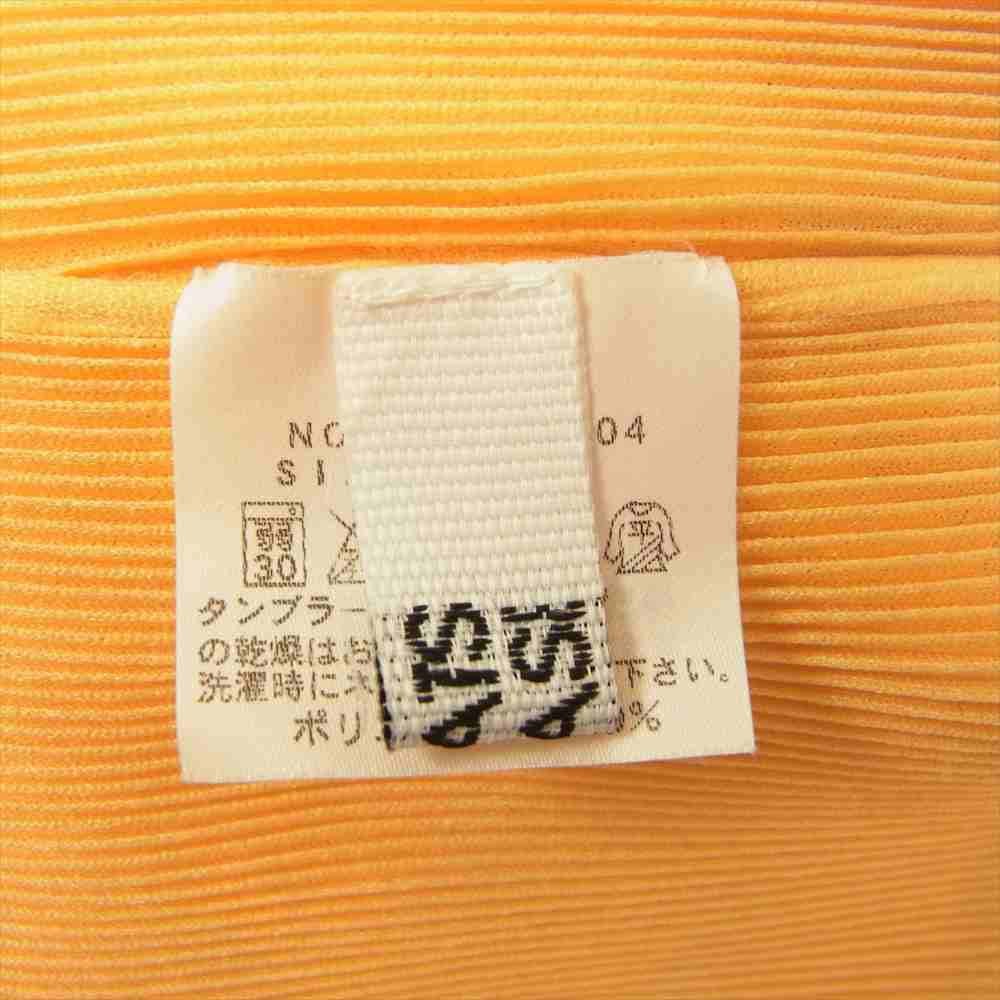 PLEATS PLEASE プリーツプリーズ イッセイミヤケ PP21-FK104 ボトルネック ドルマンスリーブ 半袖カットソー イエロー系 3【美品】【中古】