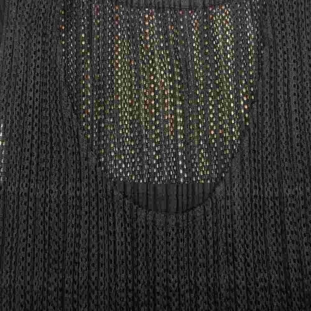 PLEATS PLEASE プリーツプリーズ イッセイミヤケ メッシュ プリーツ加工 キャミソール レイヤード ノースリーブ ブラック系【美品】【中古】