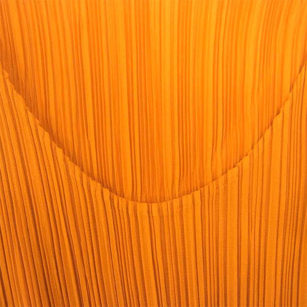 PLEATS PLEASE プリーツプリーズ イッセイミヤケ イッセイミヤケ ISSEY MIYAKE PP61-JH219 プリーツ加工 ノースリーブ チュニック カットソー オレンジ【美品】【中古】