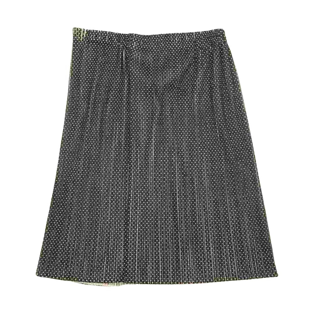 PLEATS PLEASE プリーツプリーズ イッセイミヤケ PP52-JG437 プリーツ加工 ドット スカート ブラック系 3【美品】【中古】
