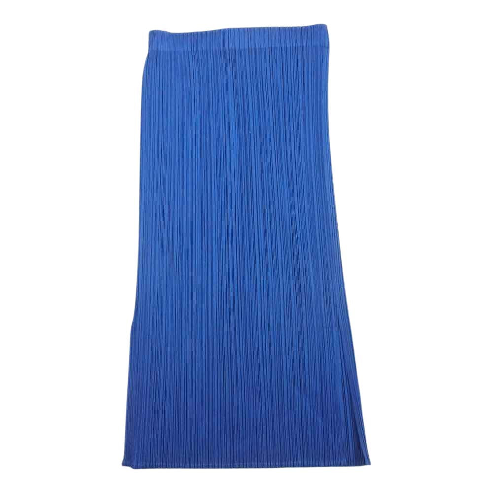 PLEATS PLEASE プリーツプリーズ イッセイミヤケ PP13-JG214 プリーツ加工 サイドスリット スカート ブルー系 2【美品】【中古】