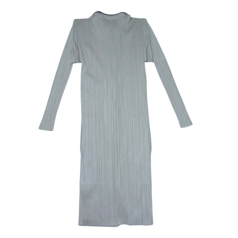 PLEATS PLEASE プリーツプリーズ イッセイミヤケ ISSEY MIYAKE PP73-JK625 プリーツ加工 ロング ブラウス 長袖 グレージュ 3【美品】【中古】