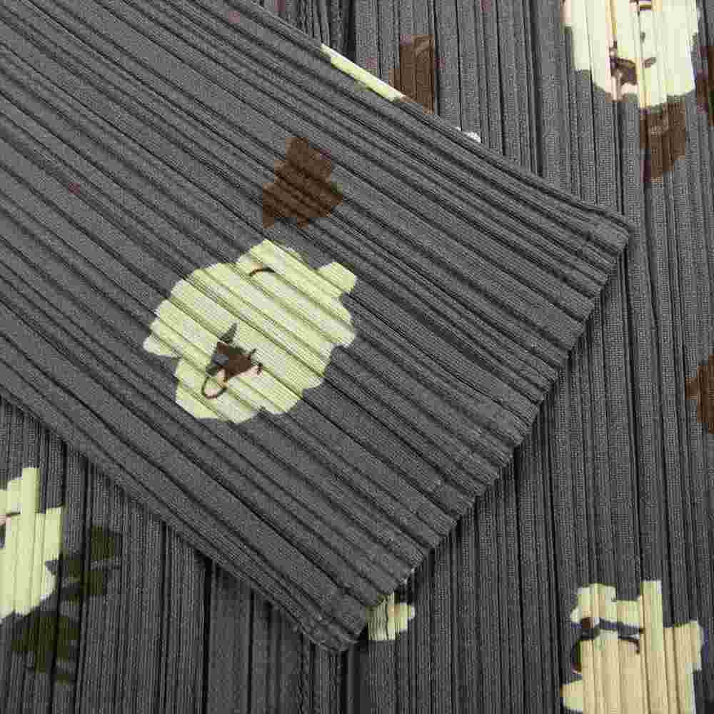 PLEATS PLEASE プリーツプリーズ イッセイミヤケ PP71-JO507 プリーツ加工 花柄 カーディガン グレー系 3【美品】【中古】