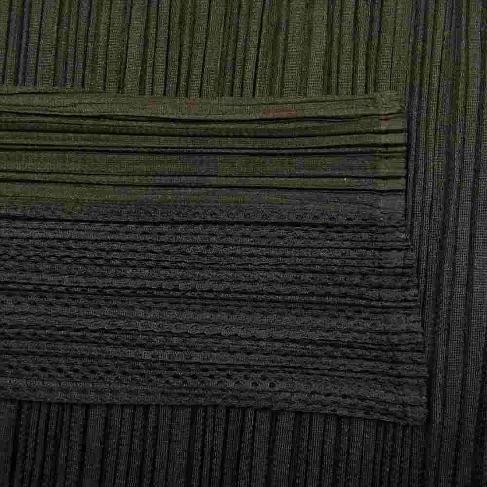 PLEATS PLEASE プリーツプリーズ イッセイミヤケ PP96-JD061 プリーツ加工 メッシュ切替 ハイネック 長袖 ブラック系 3【美品】【中古】