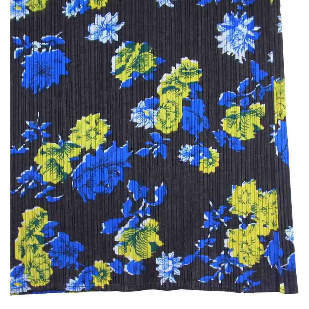 PLEATS PLEASE プリーツプリーズ イッセイミヤケ ISSEY MIYAKE PP72-JK513 プリーツ加工 花柄 ロング スカート ブラウン系 2【美品】【中古】