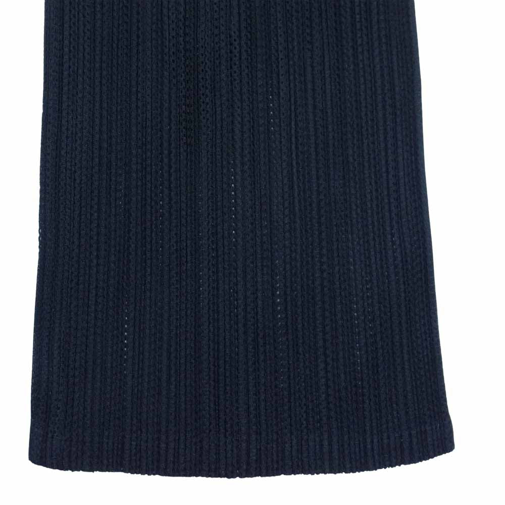 PLEATS PLEASE プリーツプリーズ イッセイミヤケ ISSEY MIYAKE PP96-JK063 プリーツ加工 メッシュ切替 パンツ ブラック系 4【美品】【中古】