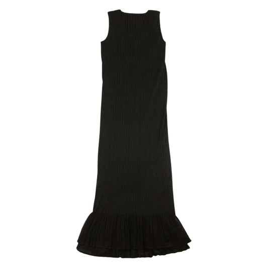 PLEATS PLEASE プリーツプリーズ イッセイミヤケ PP14-JH676 メッシュ プリーツ加工 レイヤード ワンピース ブラック系 3【美品】【中古】
