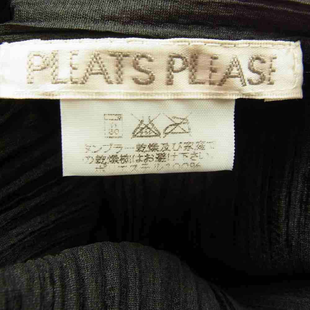 PLEATS PLEASE プリーツプリーズ イッセイミヤケ PP14-JH676 メッシュ プリーツ加工 レイヤード ワンピース ブラック系 3【美品】【中古】