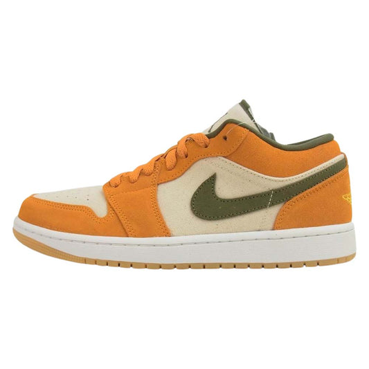 NIKE ナイキ DH6931-102 AIR JORDAN 1 Low SE Light Curry Medium Olive エア ジョーダン ライトカリー ミディアムオリーブ オレンジ系 27.5cm【新古品】【未使用】【中古】
