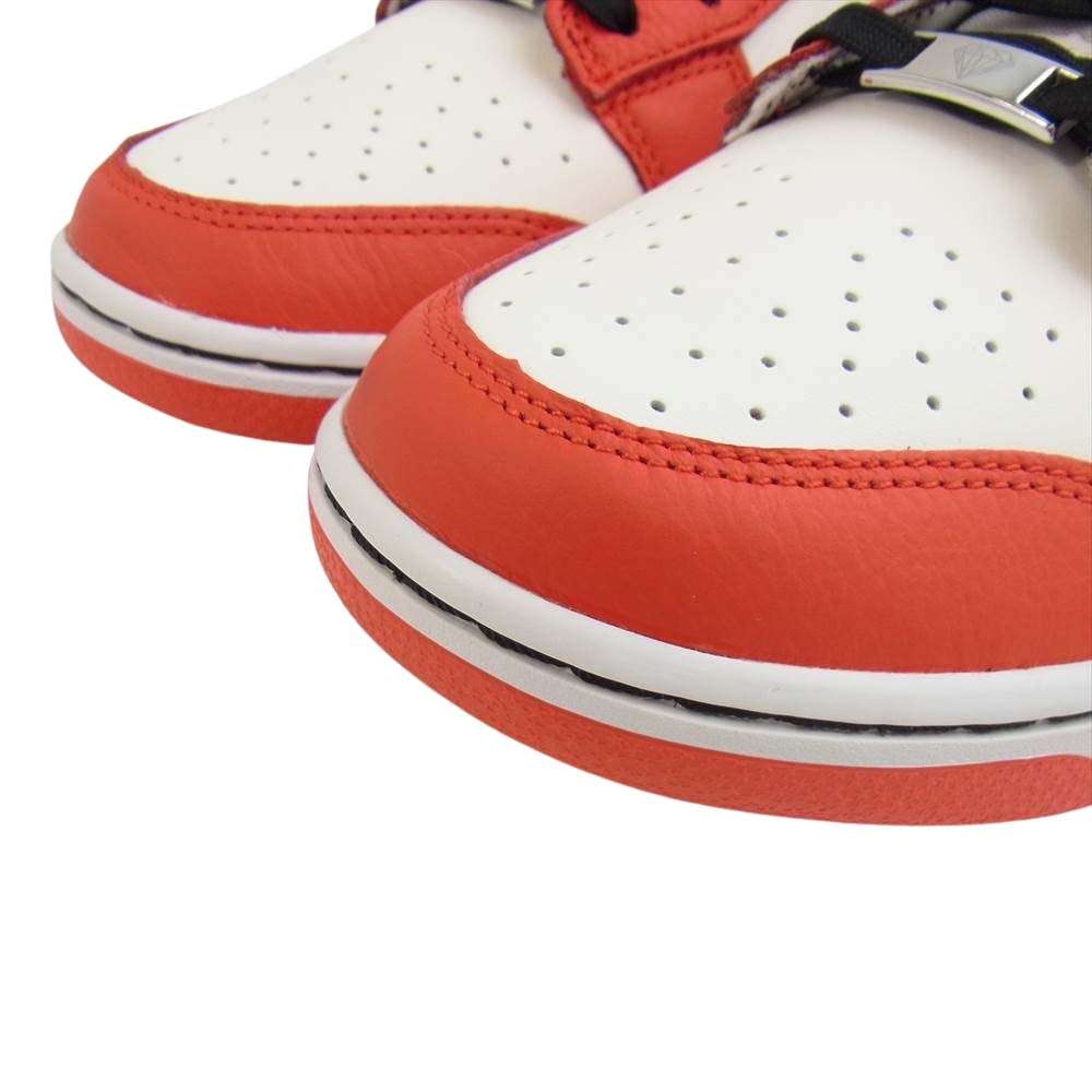 NIKE ナイキ DD3363-100 NBA X DUNK LOW EMB 75TH ANNIVERSARY CHICAGO ダンクロー レトロ ダイヤモンド アニバーサリー シカゴ 赤/白/黒系 27.5cm【新古品】【未使用】【中古】