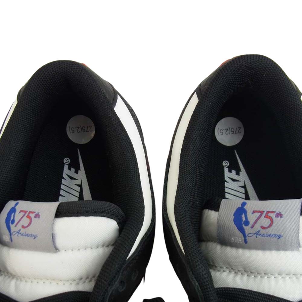 NIKE ナイキ DD3363-100 NBA X DUNK LOW EMB 75TH ANNIVERSARY CHICAGO ダンクロー レトロ ダイヤモンド アニバーサリー シカゴ 赤/白/黒系 27.5cm【新古品】【未使用】【中古】