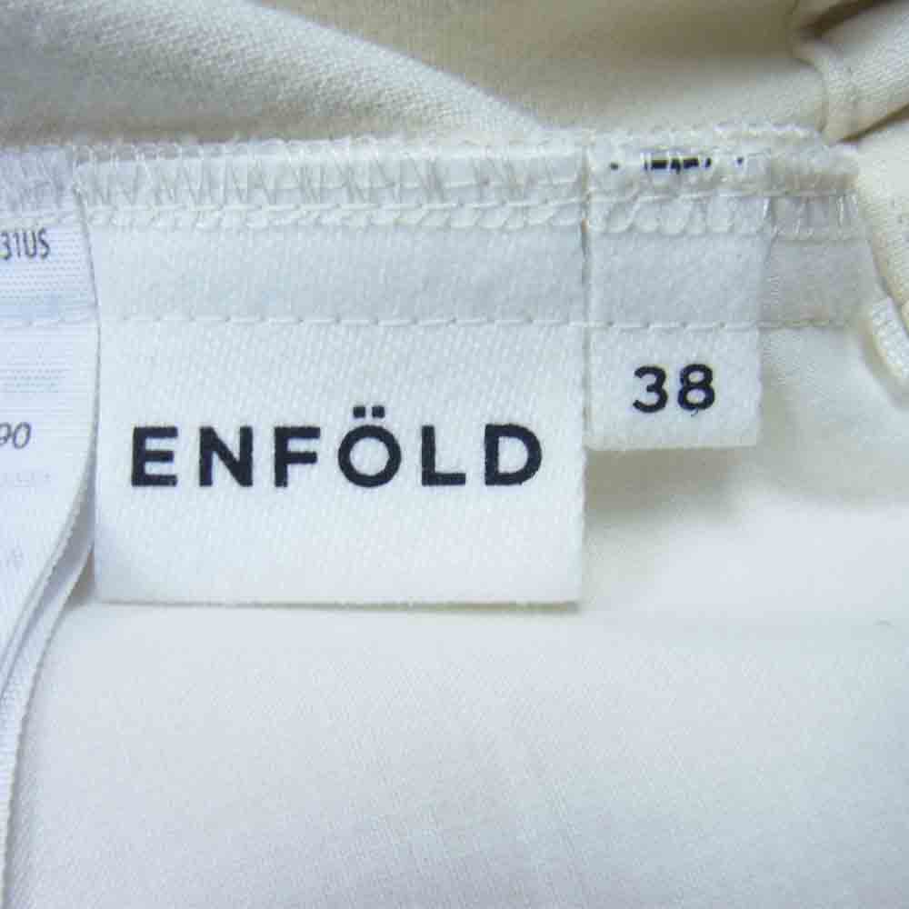 ENFOLD エンフォルド 19SS 300CS631-3090 タック イージー トラウザーパンツ オフホワイト系 38【中古】
