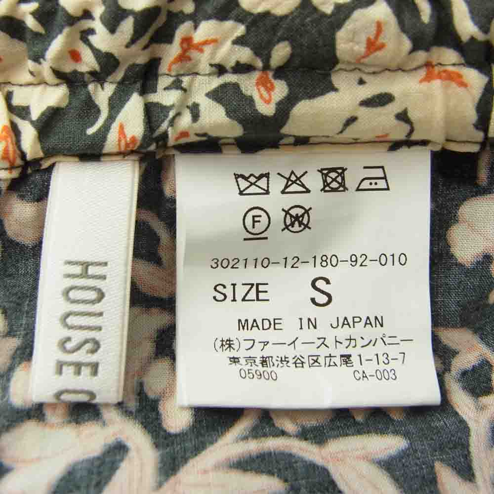 ハウスオブロータス フラワー レーヨン イージー パンツ カーキ系 S【中古】