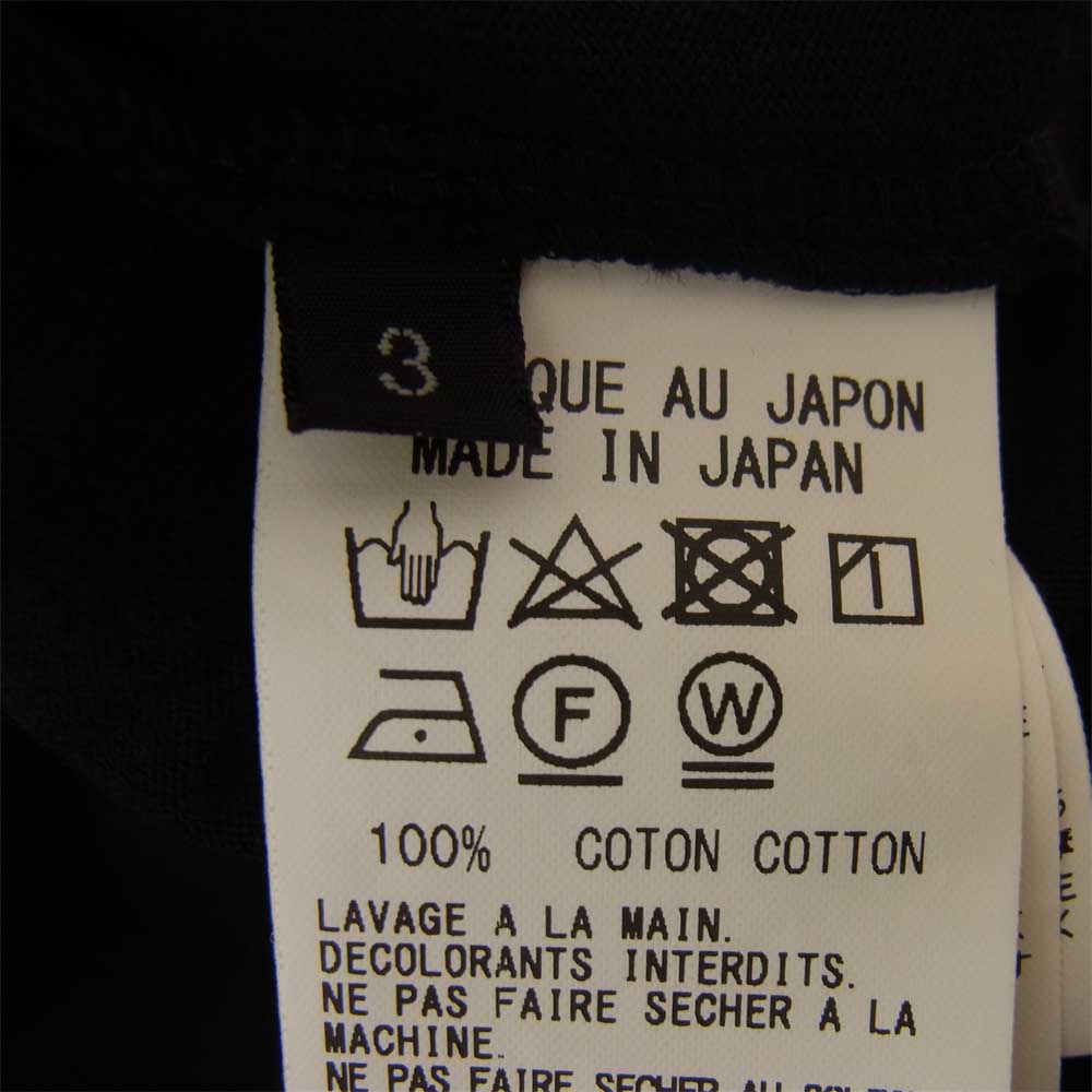Yohji Yamamoto ヨウジヤマモト S'YTE UB-T31-018 Jersey Double Pocket Long Sleeve T-shirt8 ダブルポケット 長袖 Tシャツ カットソー ブラック系 3【中古】
