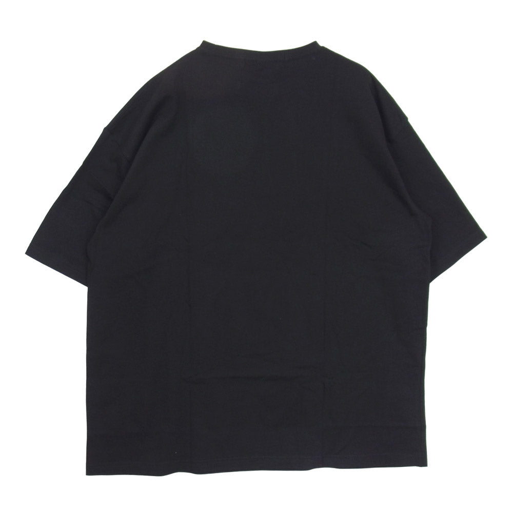 Yohji Yamamoto ヨウジヤマモト GroundY 20AW GR-T52-070 ベーシック ビッグ カットソー タイプB ロゴ プリント 半袖 Tシャツ【新古品】【未使用】【中古】