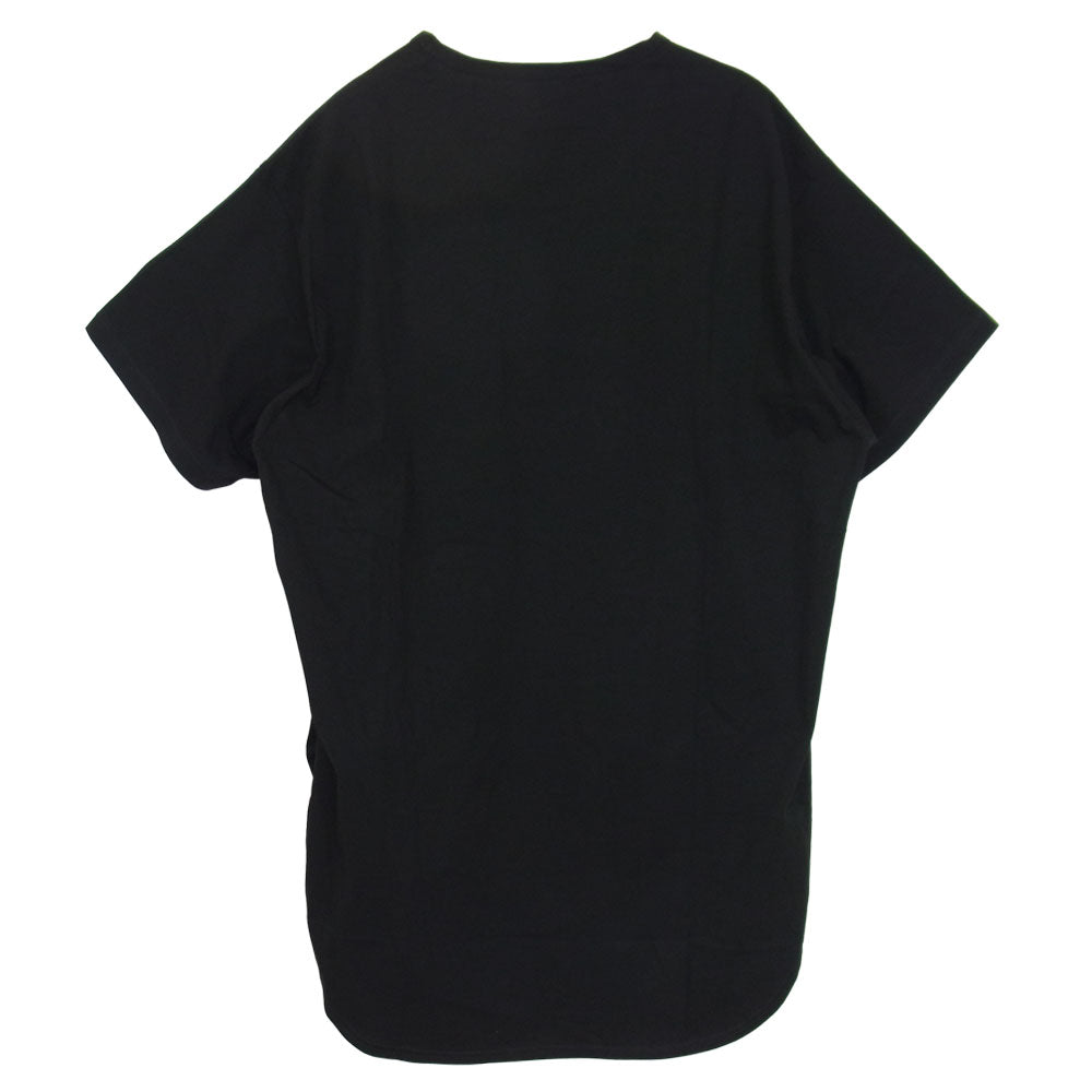 Yohji Yamamoto ヨウジヤマモト GroundY 20SS GN-T11-040 ラウンド ショート スリーブ カットソー 半袖 Tシャツ ブラック系 3【美品】【中古】