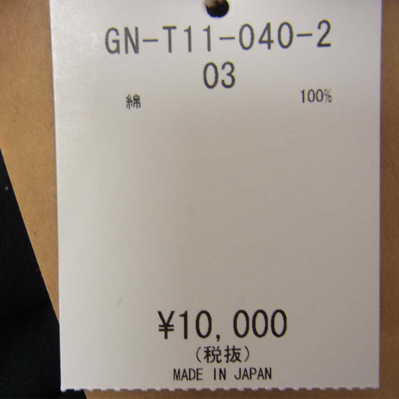 Yohji Yamamoto ヨウジヤマモト GroundY 20SS GN-T11-040 ラウンド ショート スリーブ カットソー 半袖 Tシャツ ブラック系 3【美品】【中古】