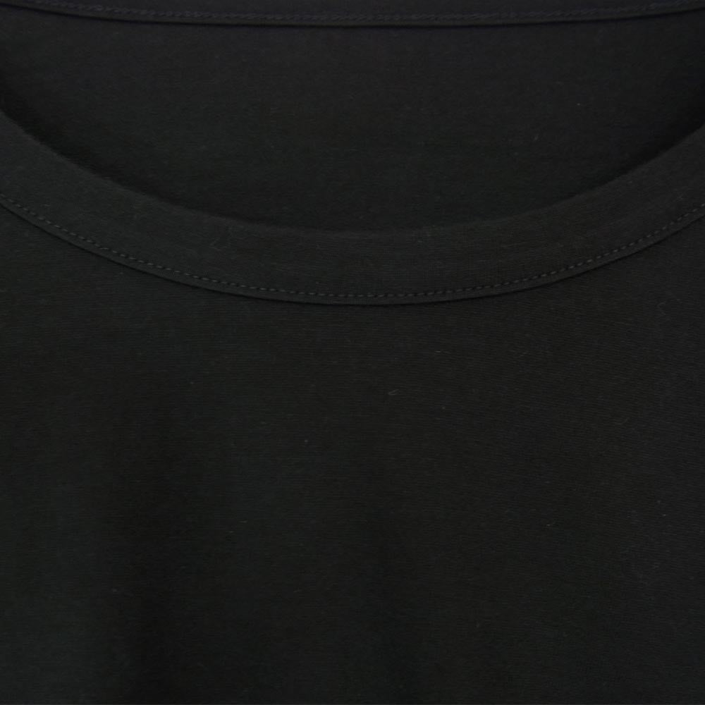 Yohji Yamamoto ヨウジヤマモト GroundY 20SS GN-T10-046 アシンメトリー ロング ドレープ カットソー 半袖 Tシャツ ブラック系 3【美品】【中古】