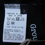 Yohji Yamamoto ヨウジヤマモト GroundY GA-T23-040 Pocket Long Cut ポケット ロング カットソー サイドスリット 半袖 Tシャツ ブラック系 3【美品】【中古】