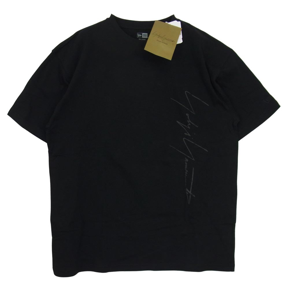 Yohji Yamamoto ヨウジヤマモト POUR HOMME × NEW ERA 21SS HD-T99-083 PRINT COTTON TEE ニューエラ ロゴ 半袖 Tシャツ ブラック系 6【新古品】【未使用】【中古】