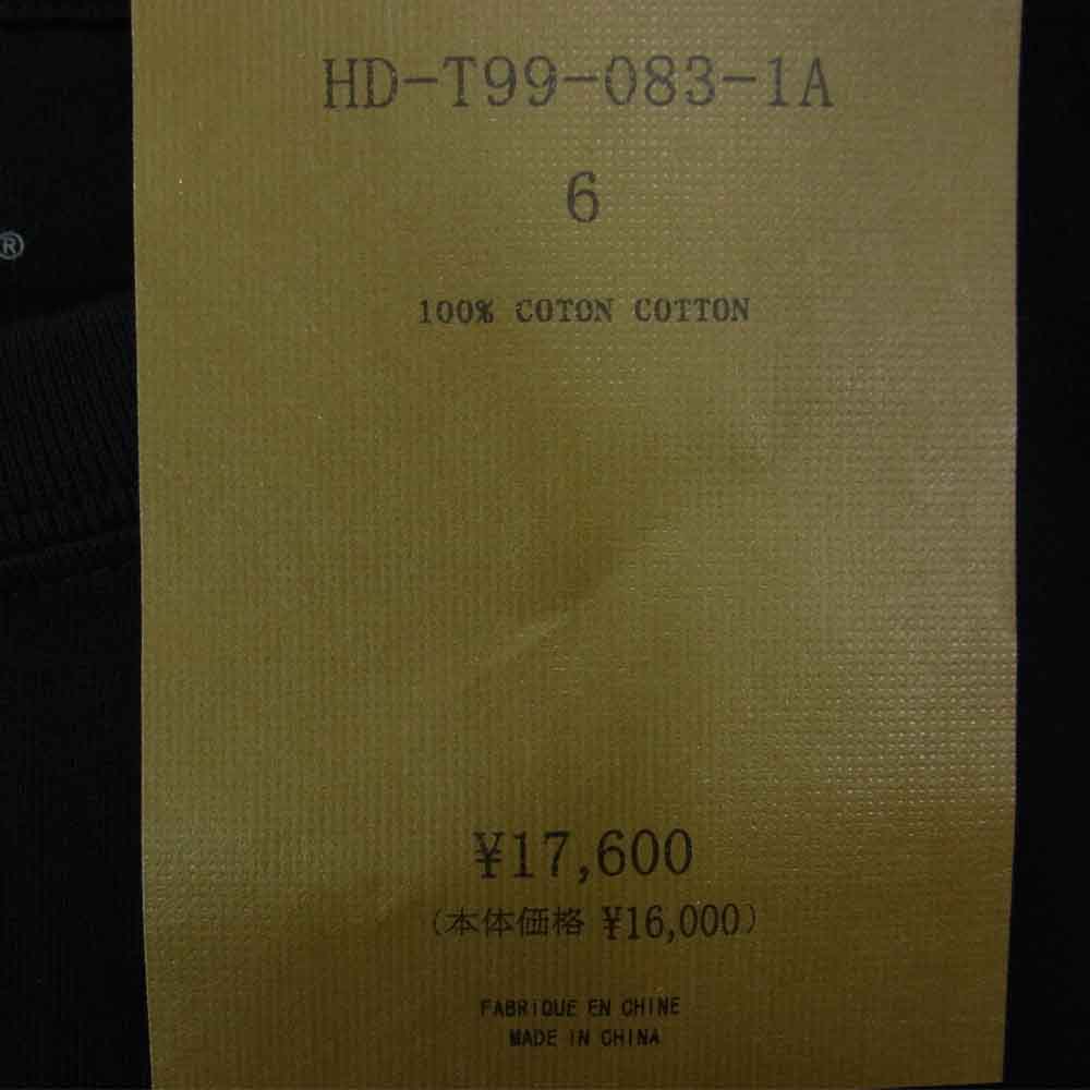 Yohji Yamamoto ヨウジヤマモト POUR HOMME × NEW ERA 21SS HD-T99-083 PRINT COTTON TEE ニューエラ ロゴ 半袖 Tシャツ ブラック系 6【新古品】【未使用】【中古】