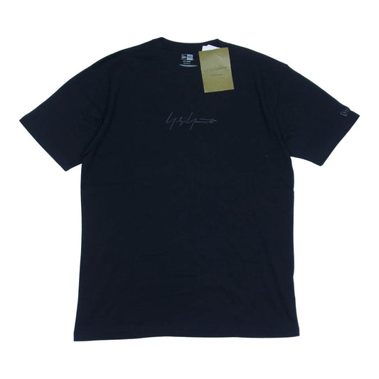 Yohji Yamamoto ヨウジヤマモト POUR HOMME × NEW ERA 21SS HD-T90-980 LOGO S/S TEE ニューエラ ロゴ 刺繍 半袖 Tシャツ ブラック系 6【新古品】【未使用】【中古】
