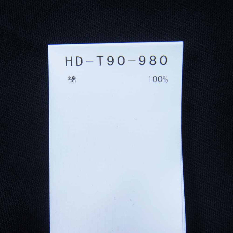 Yohji Yamamoto ヨウジヤマモト POUR HOMME × NEW ERA 21SS HD-T90-980 LOGO S/S TEE ニューエラ ロゴ 刺繍 半袖 Tシャツ ブラック系 6【新古品】【未使用】【中古】