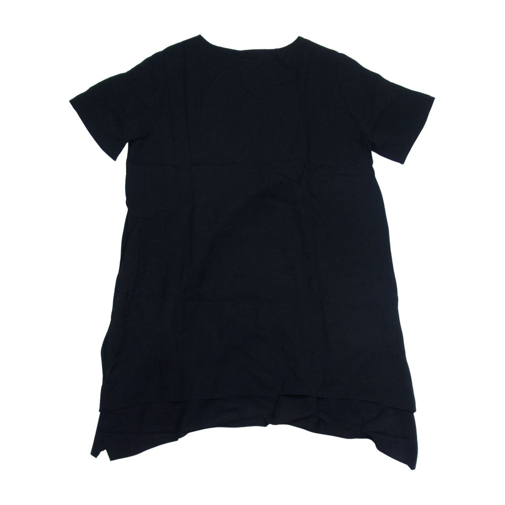 ミディオム エステル 製品加工 半袖 カットソー Tシャツ ブラック系 M【中古】