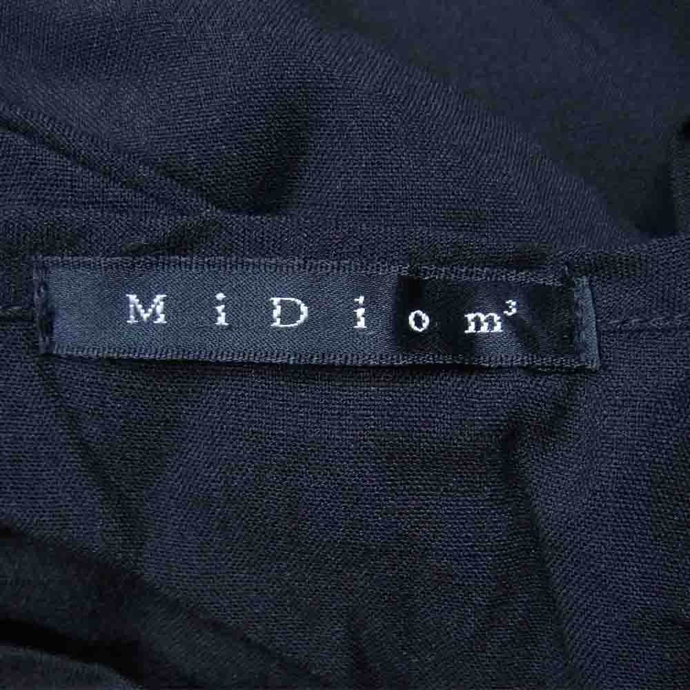 ミディオム エステル 製品加工 半袖 カットソー Tシャツ ブラック系 M【中古】