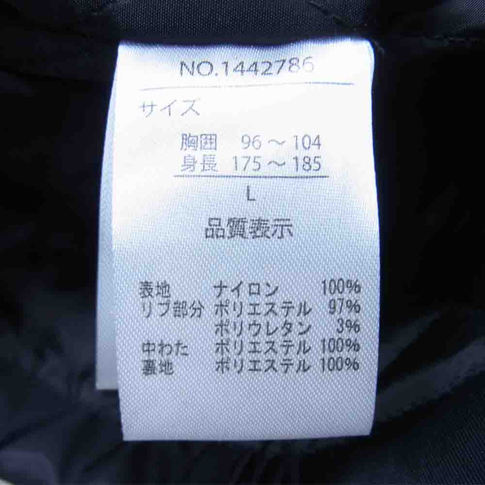 セマンティックデザイン フード付き MA-1 ボンバー ジャケット コート ブラック系 L【新古品】【未使用】【中古】