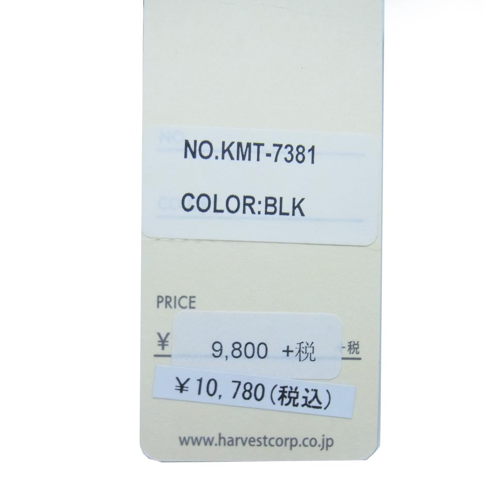 ハーベスト ダブルス KMT-7381 カウレザー トートバッグ ビジネスバッグ ブラック系【新古品】【未使用】【中古】
