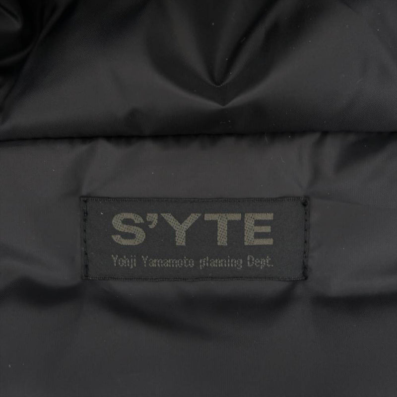 Yohji Yamamoto ヨウジヤマモト S'YTE UV-Y14-911 Pe Taffeta Stitch-Less Big Hooded Down Coat ステッチレス ビッグ ダウン コート ブラック系 3【新古品】【未使用】【中古】