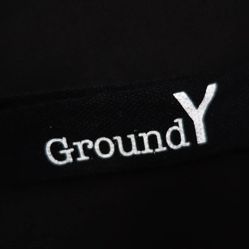 Yohji Yamamoto ヨウジヤマモト GroundY 21AW GM-B13-001 二枚襟 コットンブロード ダブルカラー 長袖 ロング シャツ ブラック系 3【新古品】【未使用】【中古】