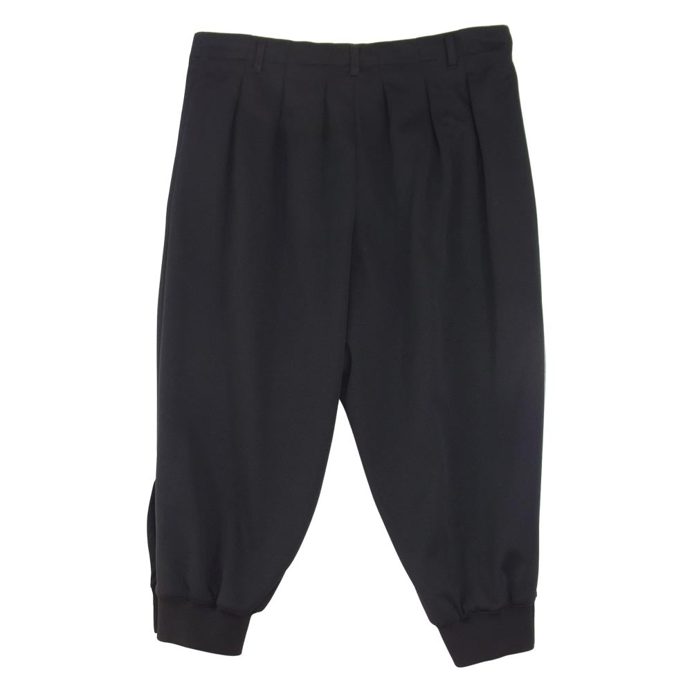 Yohji Yamamoto ヨウジヤマモト GroundY GM-P13-900 BALLOON RIB PANTS ヘムボタン ジャージー バル―ンパンツ ブラック系 3【新古品】【未使用】【中古】