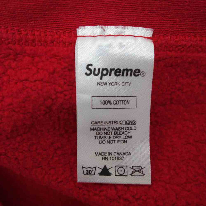 Supreme シュプリーム 18AW Water Arc Hooded Sweatshirt ウォーター アーチ パーカー レッド系 XL【中古】