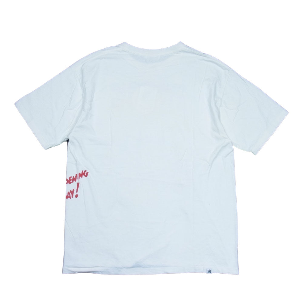 HYSTERIC GLAMOUR ヒステリックグラマー 02172CT03 LAB SOUNDS pt T-SH プリント Tシャツ ホワイト系 M【中古】