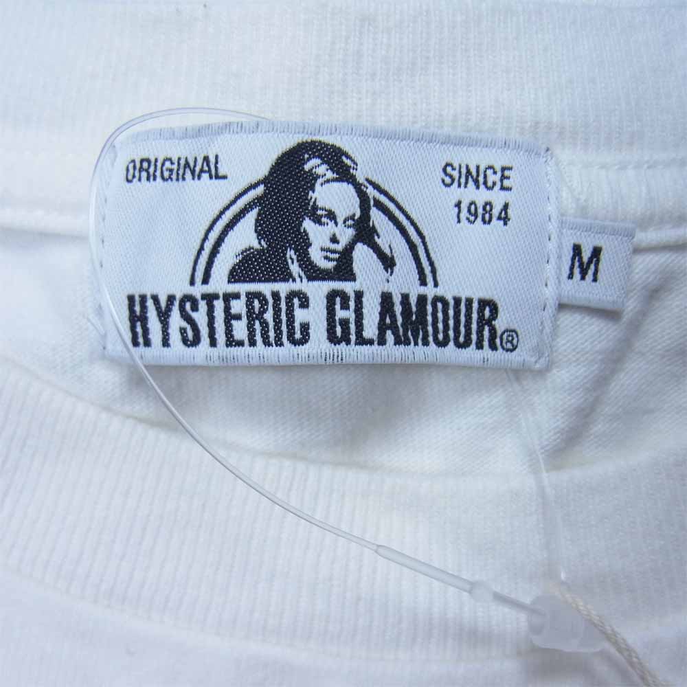 HYSTERIC GLAMOUR ヒステリックグラマー 02172CT03 LAB SOUNDS pt T-SH プリント Tシャツ ホワイト系 M【中古】