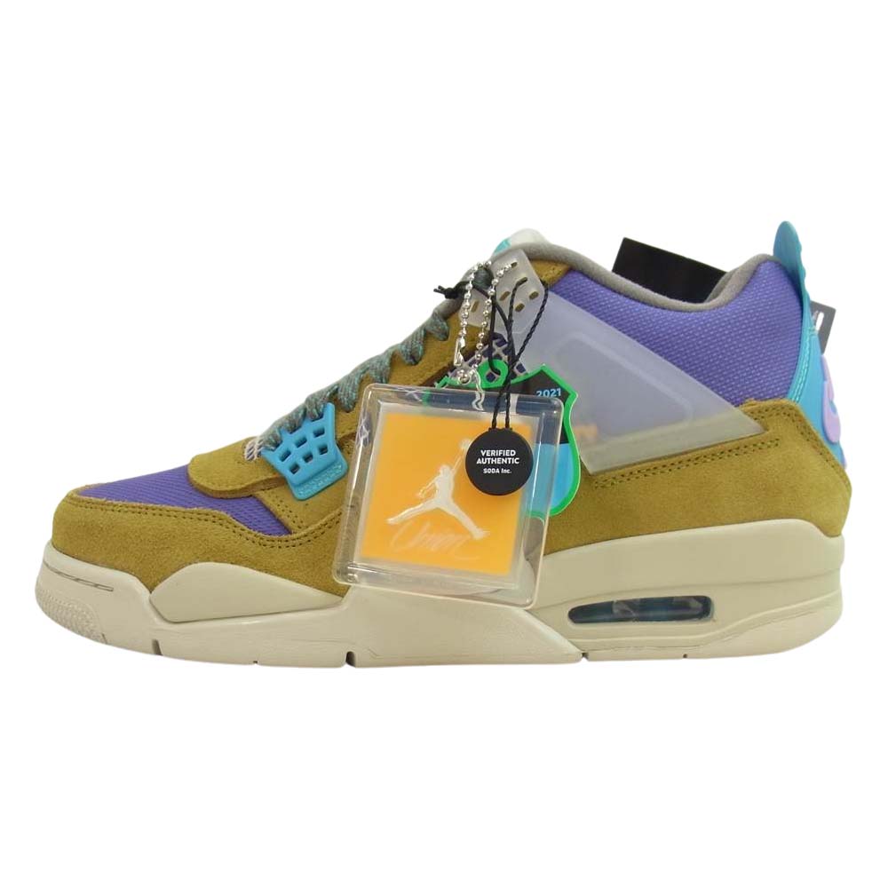 NIKE ナイキ DJ5718-300 AIR JORDAN 4 RETRO SP DESERT MOSS TURQOISE BLUE UNION エア ジョーダン レトロ マルチカラー系 27cm【新古品】【未使用】【中古】