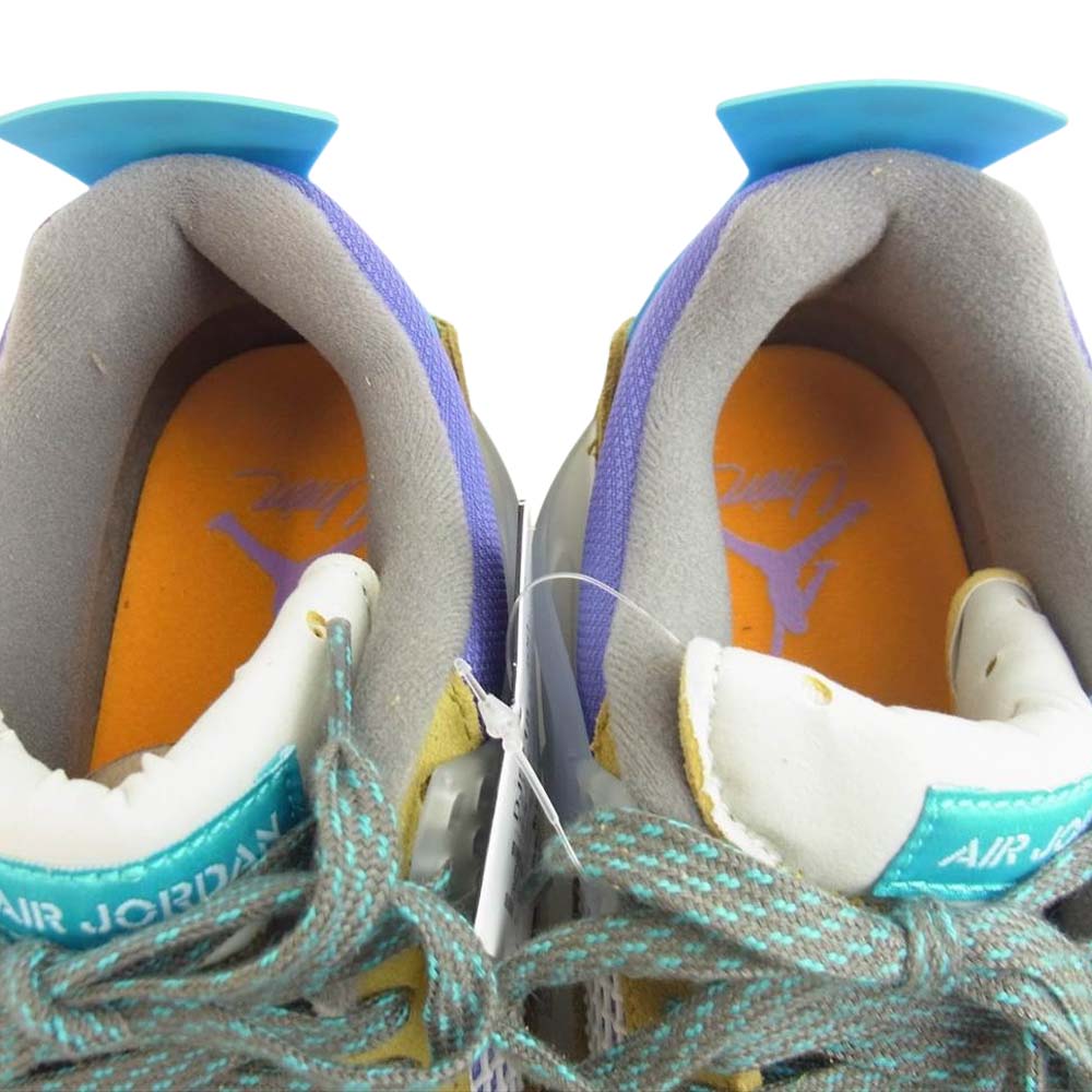 NIKE ナイキ DJ5718-300 AIR JORDAN 4 RETRO SP DESERT MOSS TURQOISE BLUE UNION エア ジョーダン レトロ マルチカラー系 27cm【新古品】【未使用】【中古】