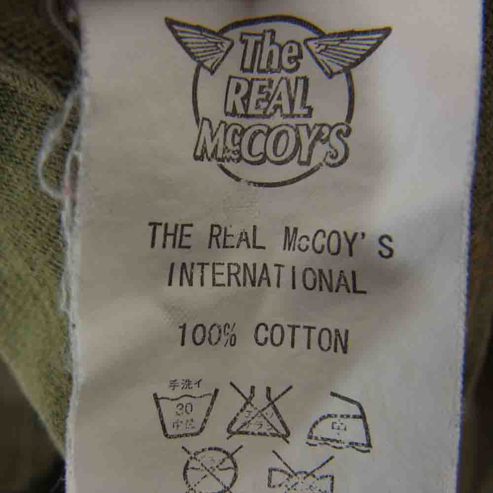 The REAL McCOY'S ザリアルマッコイズ MILITARY TEE AIR FORCE ACADEMY Tシャツ カーキ系 S【中古】