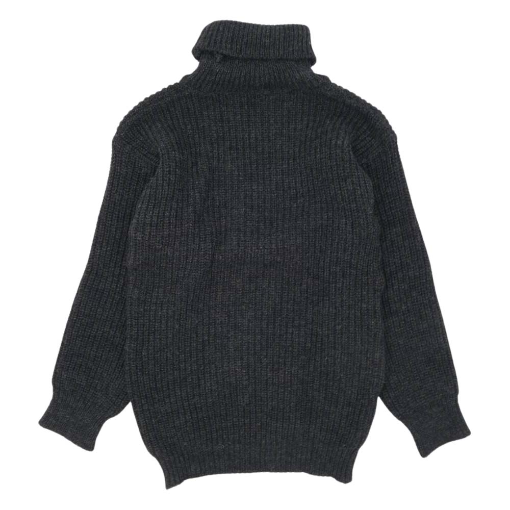 ヤーモ タートルネック プルオーバー ウール ニット ダークグレー系 M【中古】