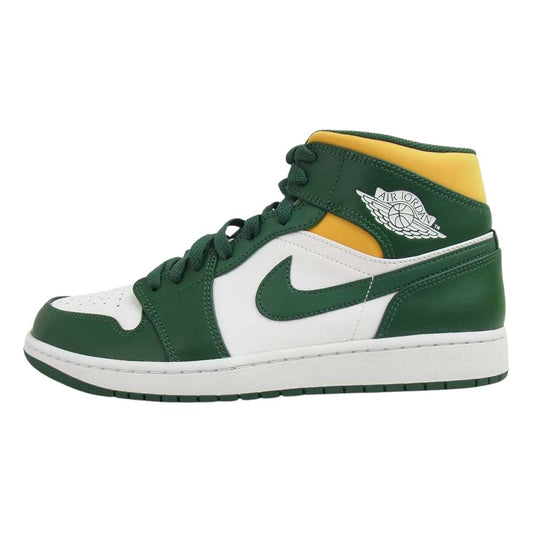 NIKE ナイキ 554724-371 Air Jordan 1 Mid Seattle Supersonics ナイキ エア ジョーダン 1 ミッド モスグリーン系 29cm【極上美品】【中古】