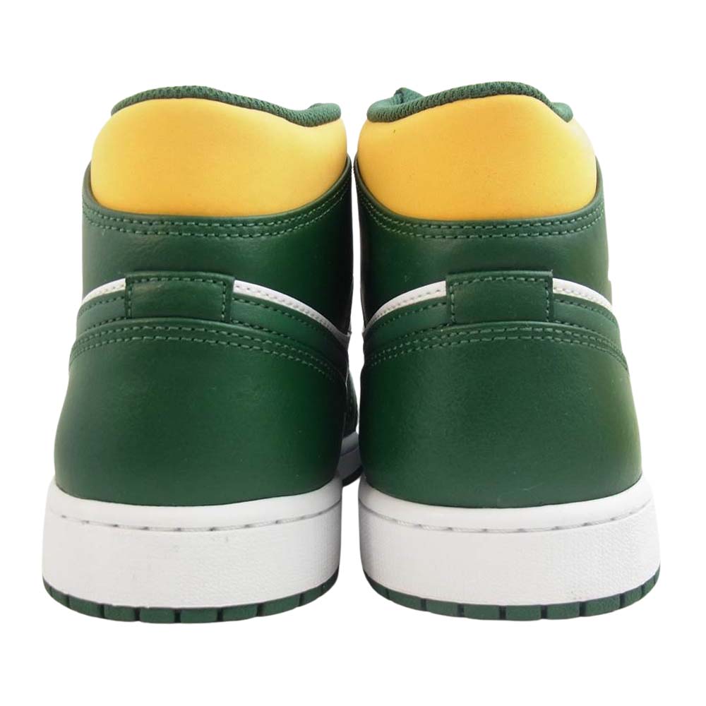 NIKE ナイキ 554724-371 Air Jordan 1 Mid Seattle Supersonics ナイキ エア ジョーダン 1 ミッド モスグリーン系 29cm【極上美品】【中古】