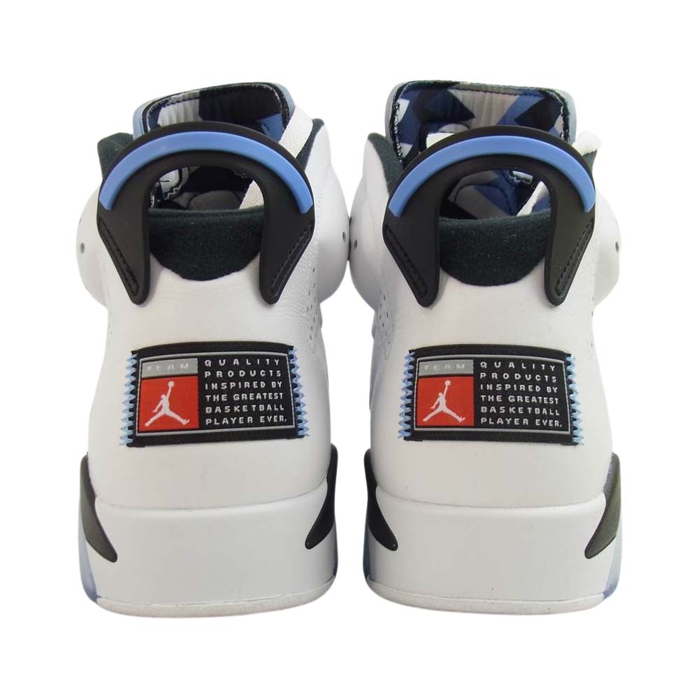 NIKE ナイキ AIR JORDAN 6 RETRO UNC CT8529-410 エアジョーダン6 レトロ ハイカットスニーカー US9.5/27.5cm ホワイト/ブルー