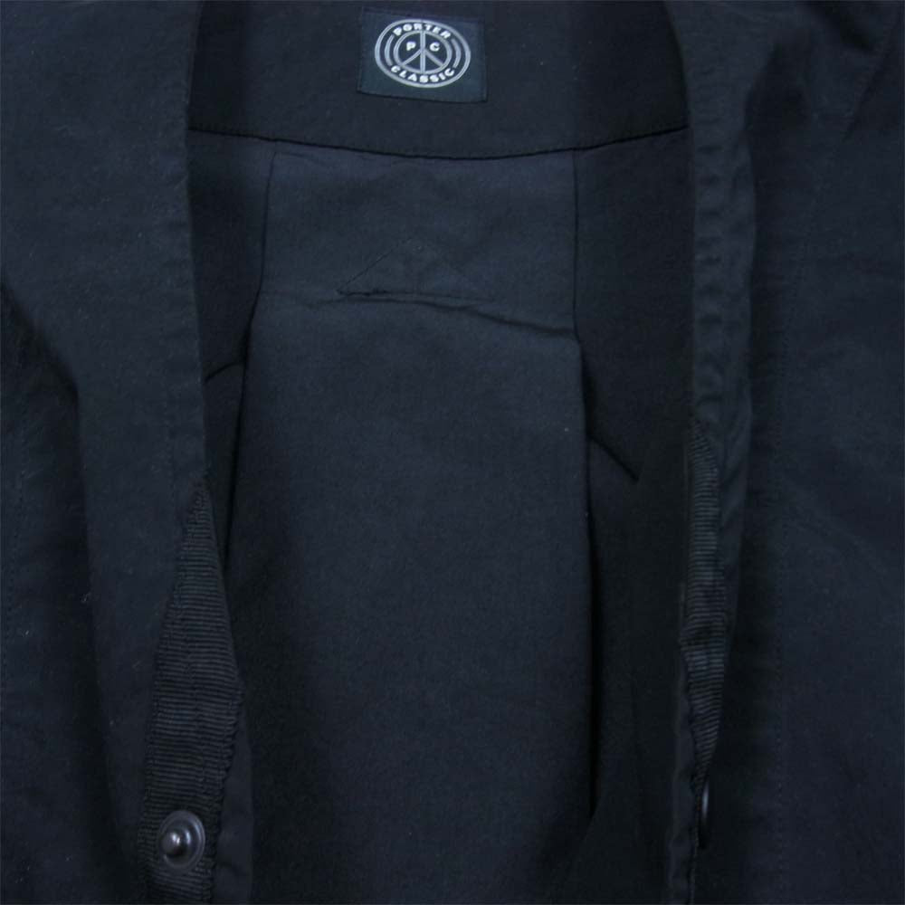 PORTER CLASSIC ポータークラシック 京都店限定 WEATHER CARDIGAN COAT ウェザー カーディガン コート ブラック系 XS【中古】
