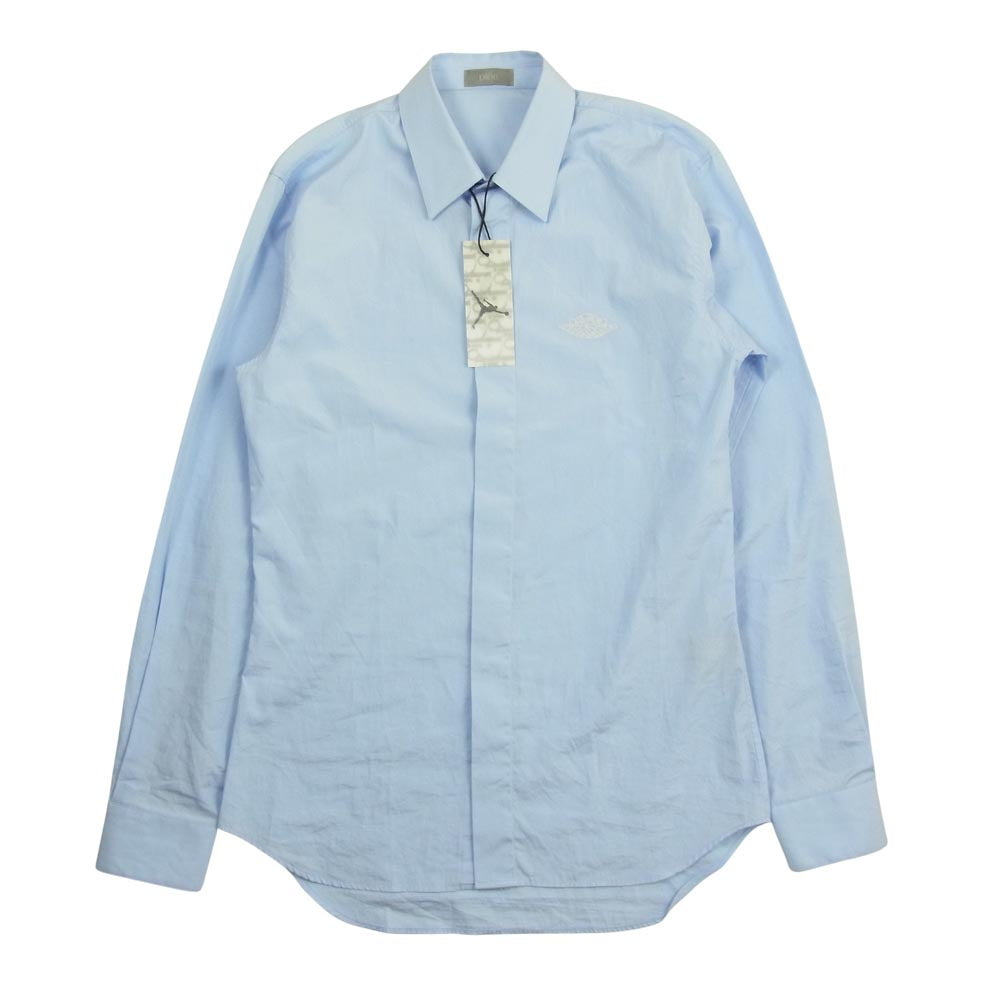 Dior ディオール 国内正規品 013C502J1581 AIR DIOR M.Woven Shirt エアディオール ウーブンシャツ ブルー系 38【中古】
