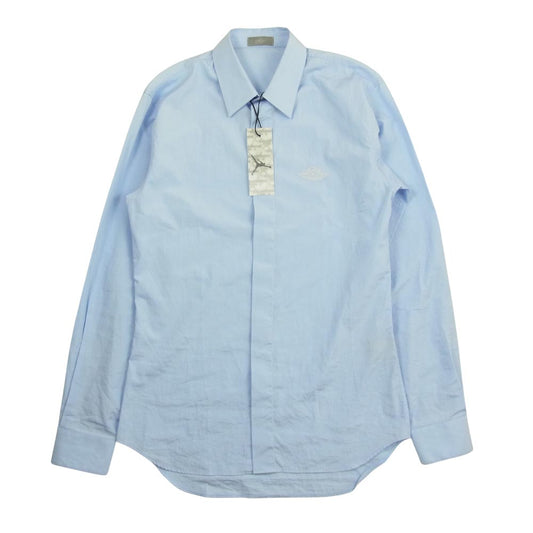Dior ディオール 国内正規品 013C502J1581 AIR DIOR M.Woven Shirt エアディオール ウーブンシャツ ブルー系 38【中古】